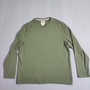 C&C California crew neck sweater men's size XL olive green long sleeve crew neck